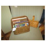BASKET OF BOOKS ; LONGABERGER BASKET