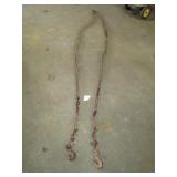 15 FT LOG CHAIN W/ 2 HOOKS