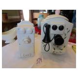 2 -TELEPHONE COOKIE JARS