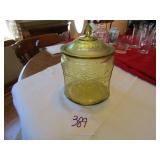 YELLOW DEPRESSION COOKIE JAR