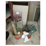 FLOWER BASKETS ; YARD ART