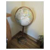 WORLD GLOBE ON STAND