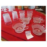4- MISS AMERICA COFFEE CUPS & 4 JUICE GLASSES