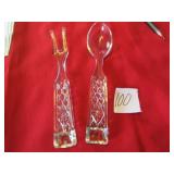 ANCHOR HOCKING 8" GLASS FORK & SPOON