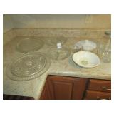 LOT OF CLEAR GLASSWARE