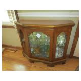 OAK WALL CHINA CABINET 36" W X 30" T X 12" DEEP