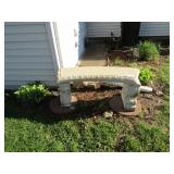 CONCRETE GARDEN BENCH