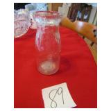 FLORA PURE MILK FLORA, IL. PINT MILK BOTTLE - HAS