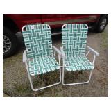 2- ALUMINUM LAWN CHAIRS