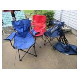 4- FOLDING LAWN CHAIRS