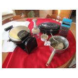 B& D ELECTRIC WAFFLE MAKER; GRANITE ROASTER; MORE