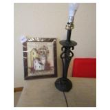 TABLE LAMP ; COUNTRY WALL PICTURE