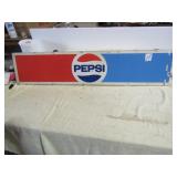 10" X 48" TIN PEPSI SIGN