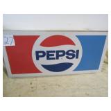 10" X22" PEPSI TIN END CAP OFF RACK SIGN