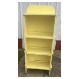 OLD PAINTED WOOD PEGGED CROCK SHELF