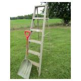 ALUMINUM STEP LADDER ; PLASTIC SCOOP SHOVELS