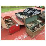 3 TOOL BOXES FULL HARDWARE & TOOLS