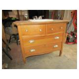 OAK DRESSER VANITY W/ PORCELAIN SINK