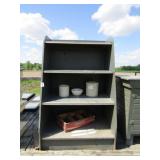 TAPPERED FRONT COUNTRY DISPLAY SHELF 56" X36"