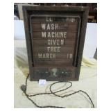 14 3/4 " 19 3/4 " NEON MENU SIGN W/ LADY HEAD