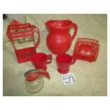 EARLY PLASTIC KITCHENWARE - 6 PIECES