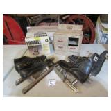 VINTAGE ICE SKATES ; NIB SHOP LIGHT ; MORE