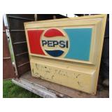 1985 COUNTRY STORE OUTSIDE LIGHTED PEPSI SIGN THAT