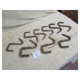 8 MEAT HOOKS