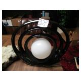 17" BLACK RETRO TV LAMP