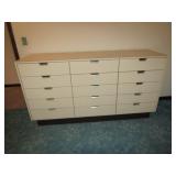 6 FT. X 21" W X 381/2" TALL 15 DRAWER COUNTRY