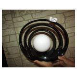 BLACK RETRO TV LIGHT, 17"