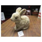 10: T X12" LONG ROCK RABBIT W/ GLASS EYES,LAVA