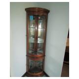 MID CENTURY CORNER CABINET 681/2" TALL X 21" , 2