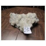 12" X3" WHITE CRYSTAL QUARTZ DECOR