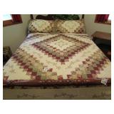 MACHINE SEWN QUILT & PILLOWS COVERS