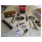 OLD WHISTLE ; BAKEALITE HOOK W/ HORSE HAIR;