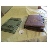 VINTAGE PDOTO ALBUM ; OLD WOOD BOX