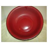 VERY COOL DEEP RED GRANITE DISH PAN