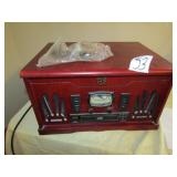 E B TURNTABLE ,AM/FM, RADIO W/ CD PLAYER
