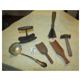 VINTAGE VEG. CHOPPERS; SHOE COBBLER'S HAMMER