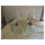 2 OIL LAMPS
