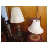 2 GLASS LAMPS