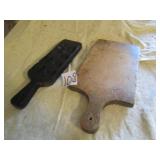 PRIMITIVE WOOD CUTTING BOARD ; CANDY MOLD