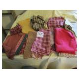 FLAT FULL OF VINTAGE QUILT BLOCK MATERIAL