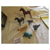 EARLY PLASTIC COVER WAGON TREE ORNAMENT ;