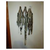 VINTAGE FOLDING COAT RACK W/ 50+ JEWELRY NECKLASES