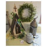 CHURCH CANDLE LIGHT DECOR ; PUNCH TIN CANDLE