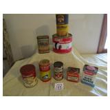 8 COUNTRY STORE ADVERTISING TINS