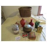 EARLY BASKET ; MUSIC POWDER BOX ; MORE