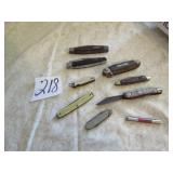9 POCKET KNIVES